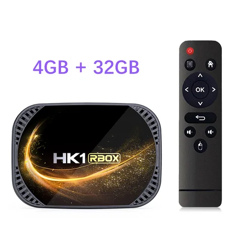 ТВ-приставка HK1 RBOX X4S, Android 11, Amlogic S905X4, двойной Wi-Fi, AV1, поддержка 4K, голосовой помощник Google, медиаплеер Youtube, 4 Гб, 32 ГБ, 64 ГБ
