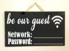 Будьте нашим гостевым сетевым паролем, поделитесь знаком, WiFi, Интернет-посетители, офисный ресторан, прокатная кабина, Персонализируйте его