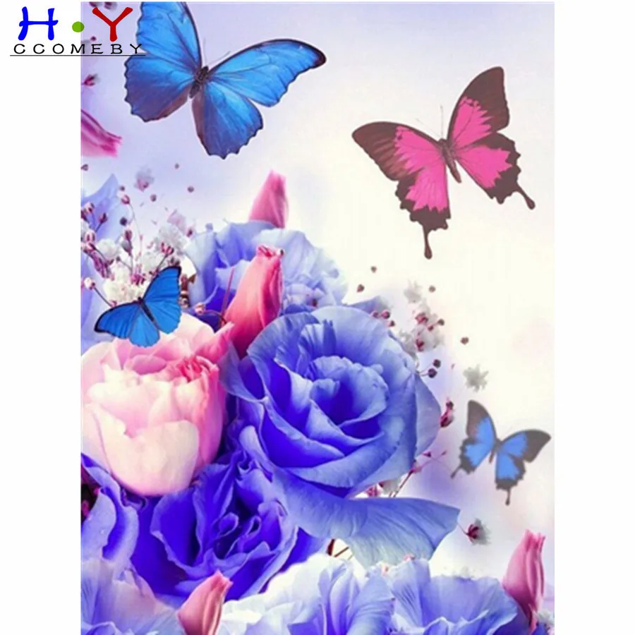 

Butterfly Pattern 3D Diy Diamond Painting Cross Ctitch Kits Diamond art crystal Mosaic Embroidery Painting New Year Gift