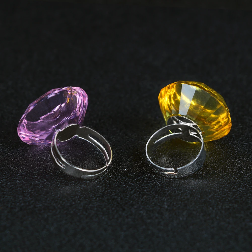 3 шт. новые мозаичные кристаллы кольца Пигментные чашки большие с бриллиантами