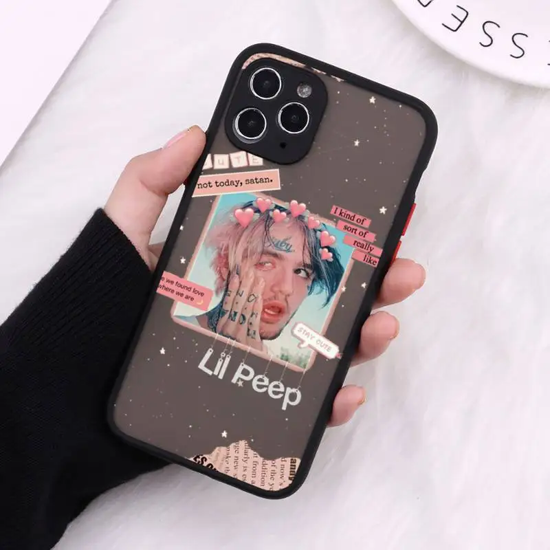 

lil peep Phone Cases matte transparent For black iPhone 7 8 x xs xr 11 12 pro plus max mini Clear Funda
