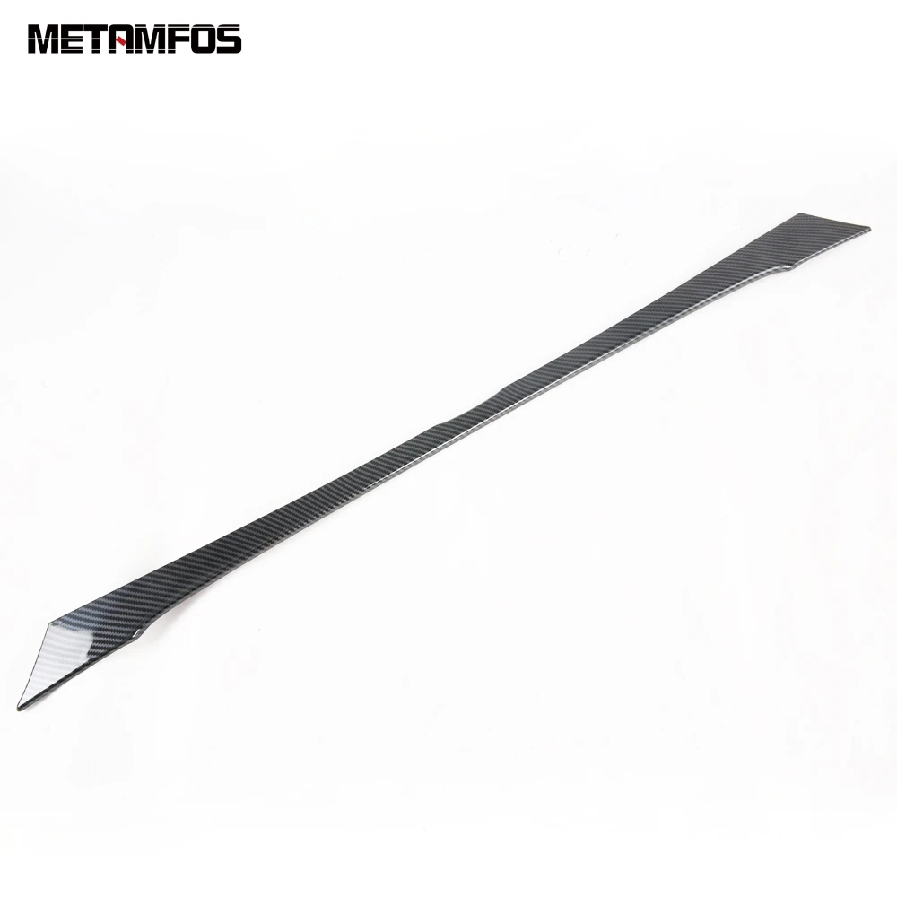 

Для Honda Jazz 2020 2021 углеродное волокно задний багажник стример хвост ворота Дверь Литье отделка наклейка внешние аксессуары для автомобиля Ста...