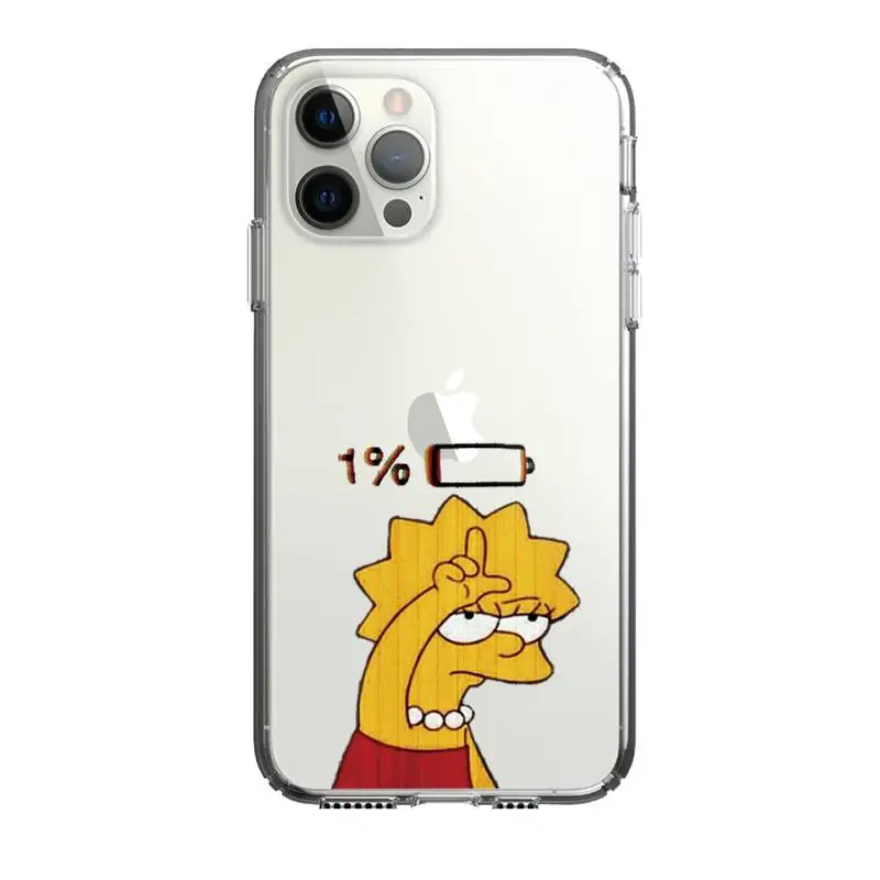 

Homer J. Simpson Phone Case For Iphone 5 6 7 8 11 12 Plus XR X XS SE2020 11/12PRO Max Transparent Cases