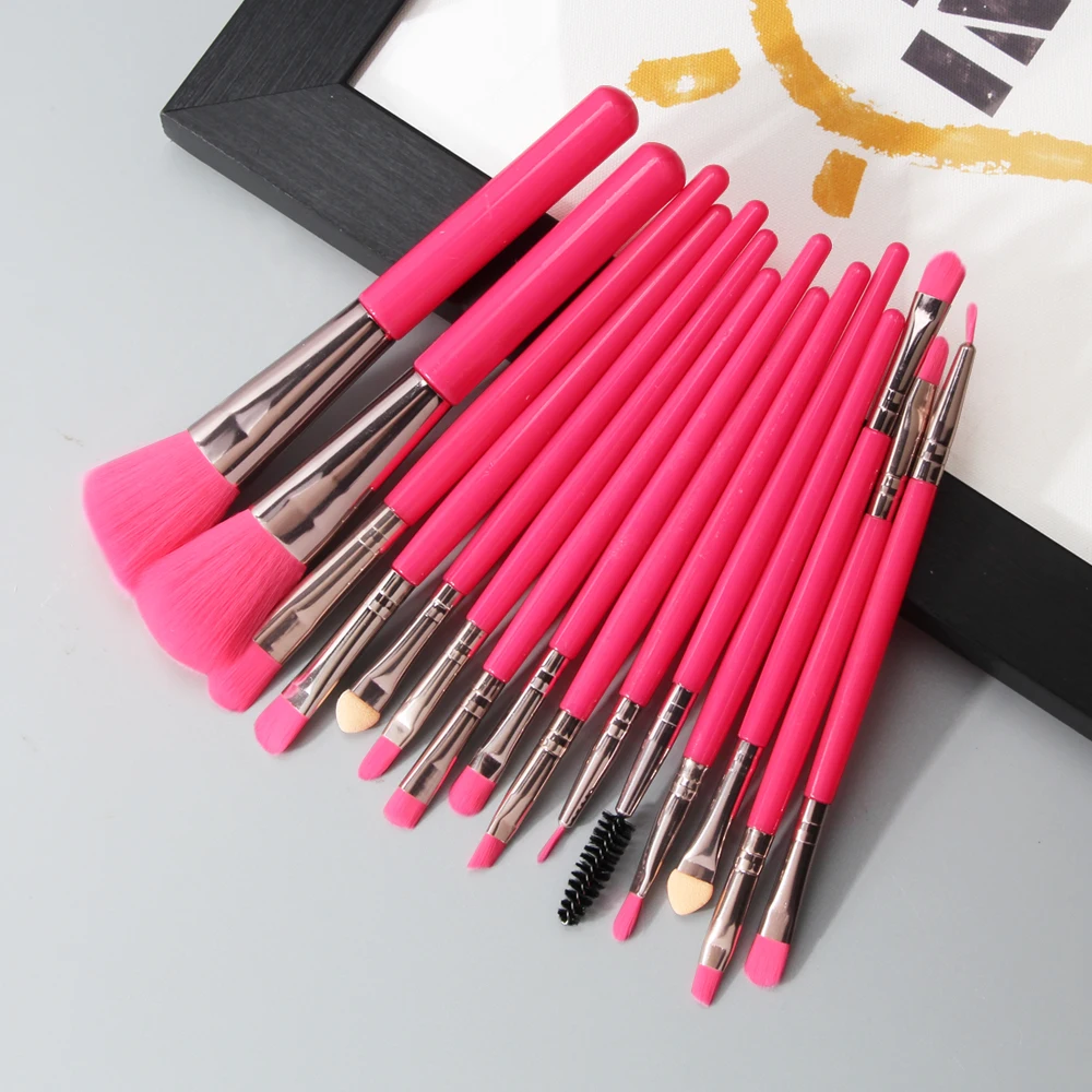 

6/15/20 Pcs Makeup Brushes Set Eye Shadow Foundation Powder Eyeliner Eyelash Lip Make Up Brush Cosmetic Beauty Tool