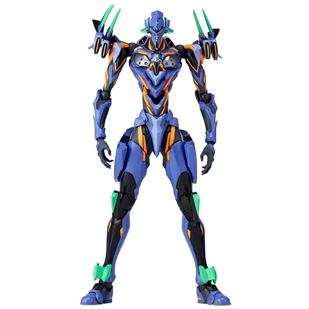 Тинейджеров Revoltech Аска Лэнгли сорью»(Evangelion Evolution EV-001 воина гундама Тесты Тип-01 с светодиодный светильник ПВХ фигурка Коллекционная модель детские игрушки куклы; высота каблука 14 см