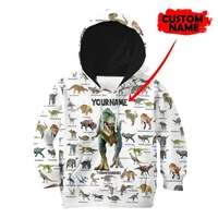 love dinosaur 3d printed hoodies kids pullover customize your name sweatshirt tracksuit jacket t shirts boy for girl style 4