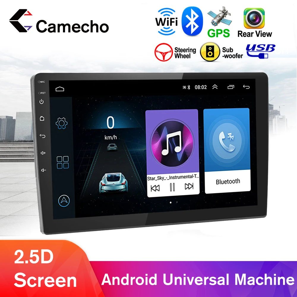 Автомагнитола Camecho 2 din 9 дюймов мультимедийный плеер с GPS для Volkswagen Skoda Octavia Golf 5 6