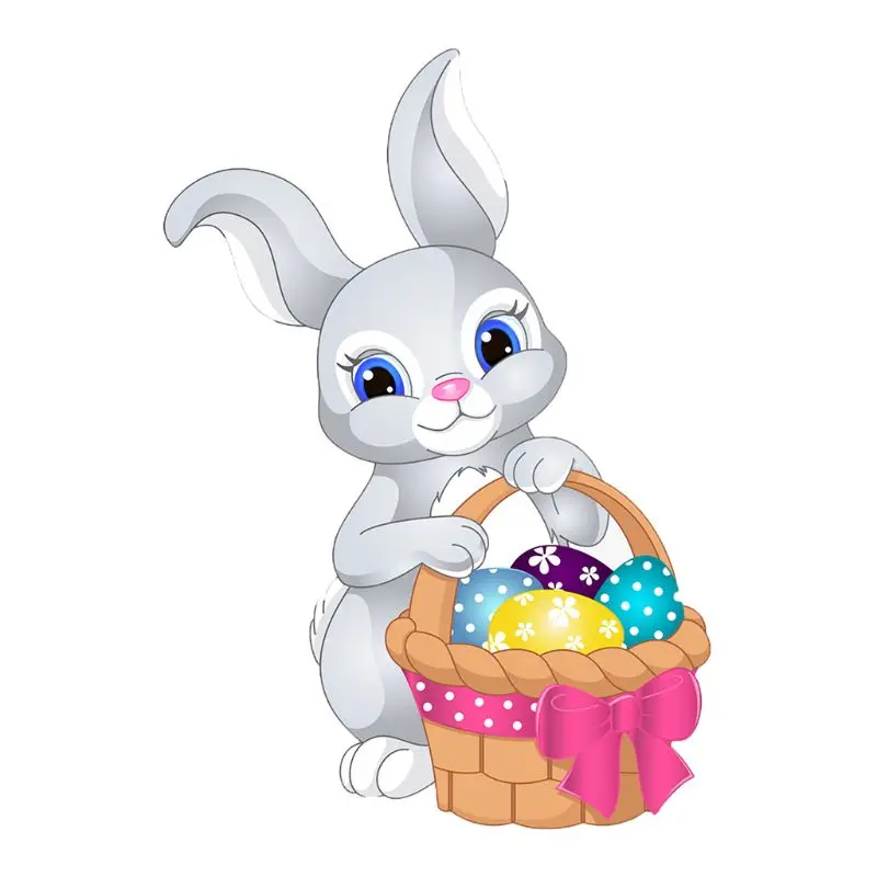 Пасхальный кролик корзина металлические режущие штампы Трафаретный Скрапбукинг