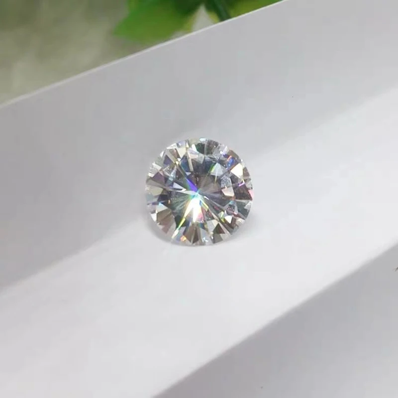 Отличный круглый бриллиантовый синтетический Муассанит 7 5 мм GH цвета карат VVS1