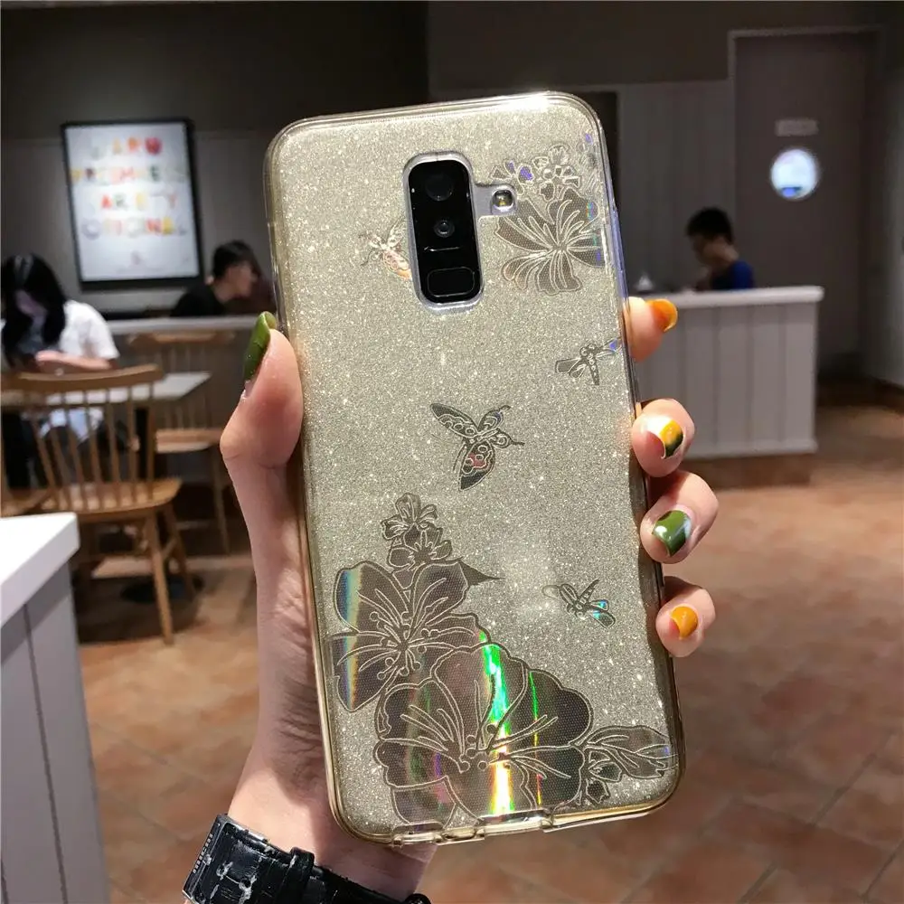 360 чехол из ТПУ с цветком для samsung Galaxy S9 SPlus S10 5G S10E Note 10 9 8 мягкий телефона |
