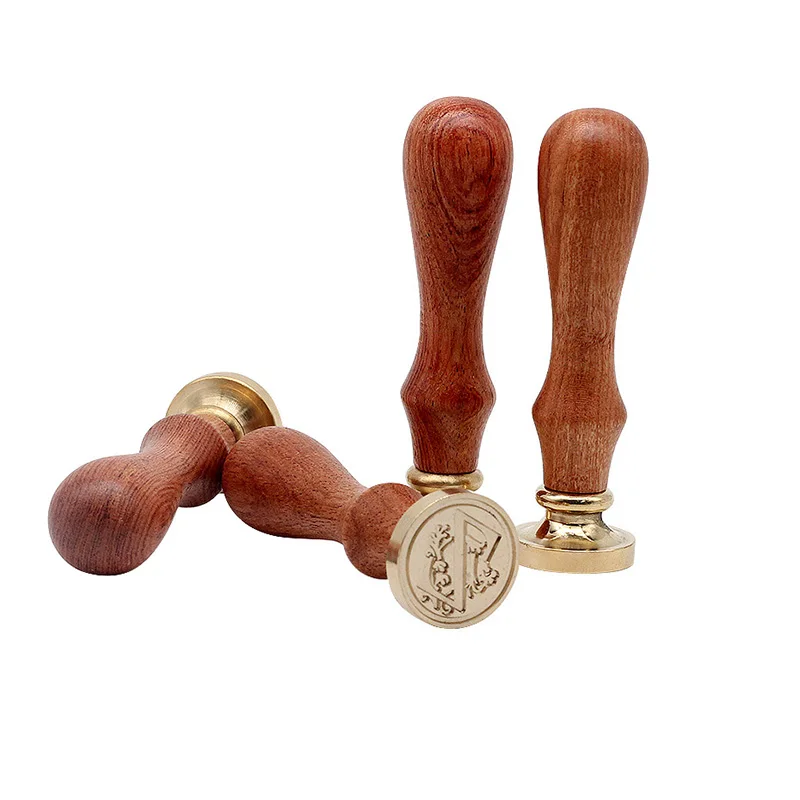 Латунный штамп с деревянной ручкой в стиле ретро|Штампики| |