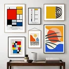 Piet Mondrian Cubism Геометрическая абстрактная настенная Картина на холсте скандинавские постеры и принты настенные картины для декора гостиной