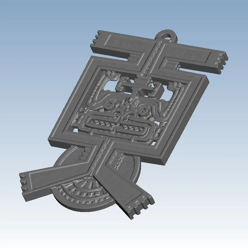 

Aztec Earrings Custom order highqualityhighprecision digital models 3D printing service Creative Jewelry ST410