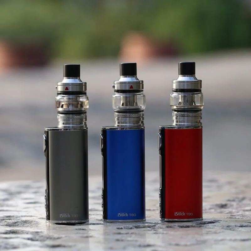 Eleaf iStick T80 набор с баком Pesso 5 мл 80 Вт коробка мод 3000 мАч батарея EF M катушка