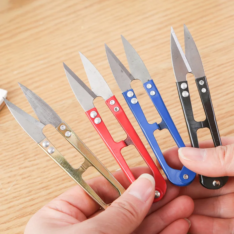 U-образная Пружинные Ножницы для вышивки из нержавеющей стали бытовой триммер