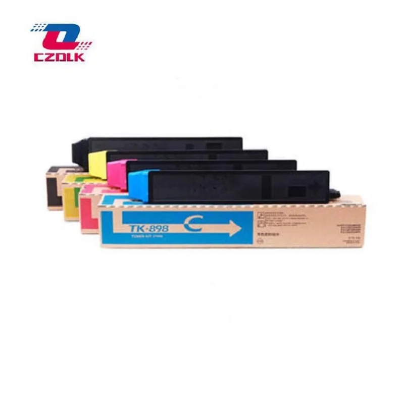 

1Pcs X New compatible TK895 TK896 TK897 TK898 Toner Cartridges for Kyocera FS C8020MFP C8025MFP C8520MFP C8525MFP 4pcs（BK C M Y）