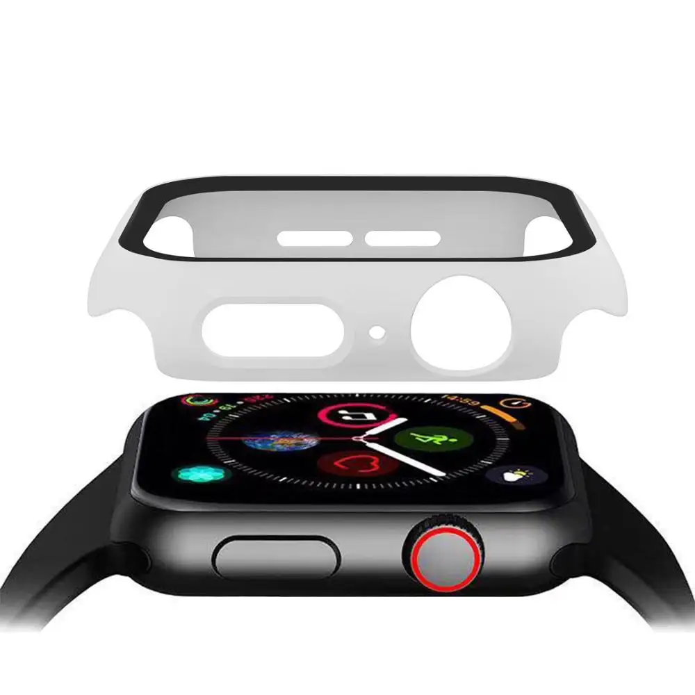 Полное покрытие для Apple Watch Series 6 5 4 3 2 1 SE iWatch бампер жесткий чехол Защитная