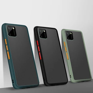 matte hard case for realme c21 c11 c17 c12 c15 v5 q2 soft tpu frame protective cover phone bumper for oppo realme c21 funda free global shipping