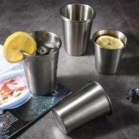 stainless steel metal beer mugs for coffee tea office cold drink tableware wine water cup milk tumbler drinkware christmas gift