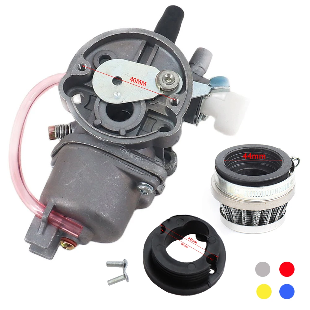 

Pocket Bike 47CC 49CC Enigne Carb Carburetor With Pod Air Filter 2 Stroke For Mini Quad ATV Dirt Bike MiniMoto Go Kart Buggy