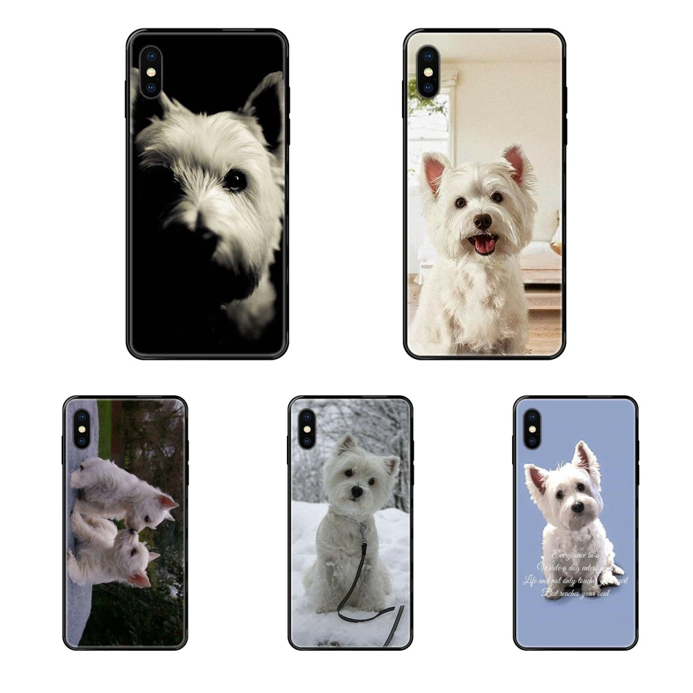 Для Samsung Galaxy S20 S10e S10 S9 S8 S7 S6 S5 edge Lite Plus Ultra Westie Dog Black Soft Fashion Мобильный телефон Cheap Junior |