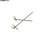 100 шт. Одноразовые Бамбуковые Галстуки шпажки с узлом закрученные концы коктейль еда фрукты палочки вилка палочки буфет кекс топперы