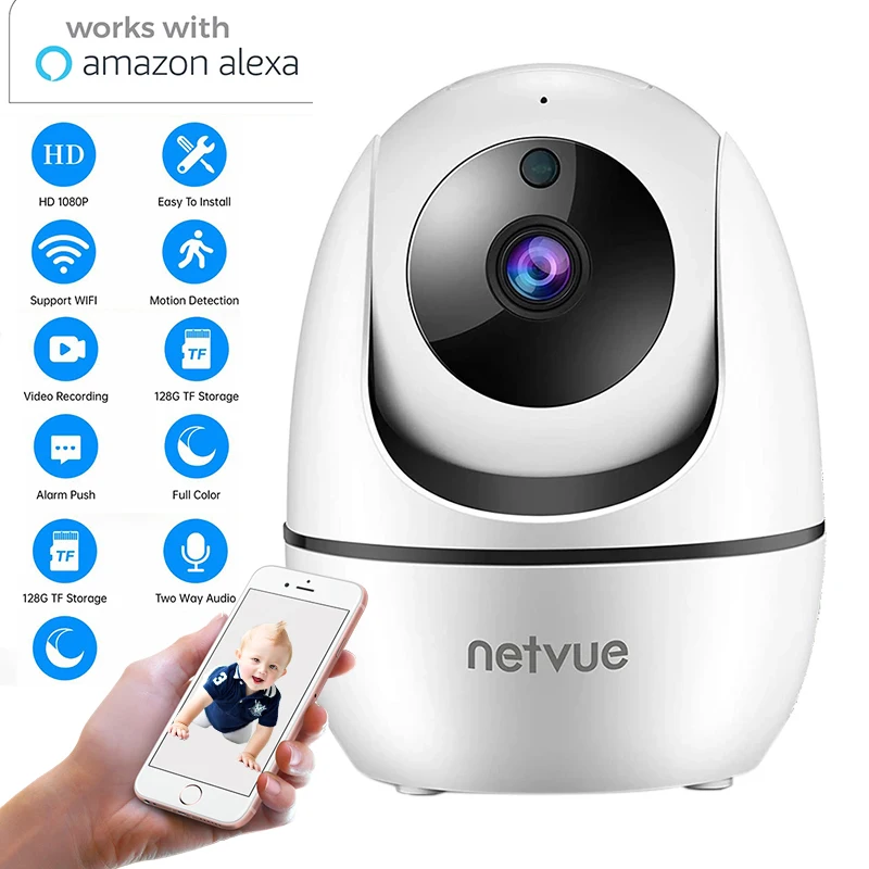 

Security Ip Camera Wifi 1080P Smart Home Cloud Wireless AI Human Detection Alexa Surveillance Network CCTV Camera Outdoor