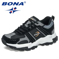 bona 2021 new designers trendy sneakers men casual shoes light classic running shoes man outdoor jogging walking footwear male