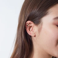 fashion lightning ear clip without pierced ear clip earrings for women rhinestone inlaid earrings jewelry