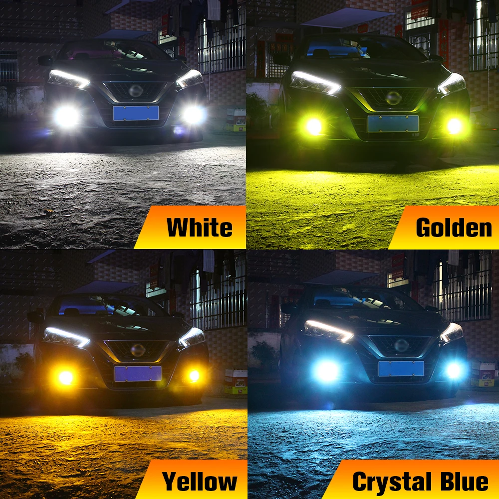2pcs LED Fog Light Blub Lamp Canbus H10 9145 For Chrysler 300C Sebring Jeep Commander Compass Grand Cherokee XJ Wrangler JK |