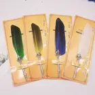 Винтажная ручка для письма, металлическая Нежная ручка, красивый набор канцелярских принадлежностей, подарок на день Святого Валентина и Рождество