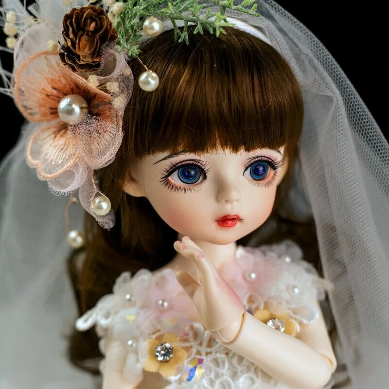 

1/6 Ball Joint Girl 30cm BJD Doll + Changeable Eyes Face Makeup Clothes Full Set Baby Toys Fashion Doll Girls Movie & TV