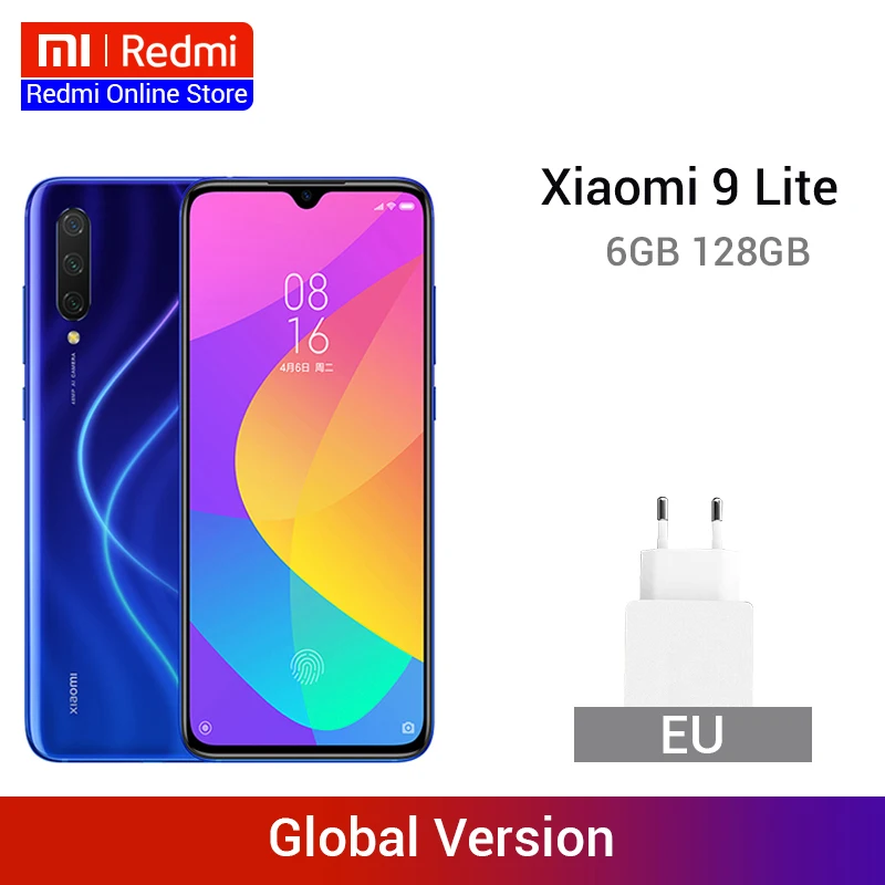 В наличии глобальная версия Xiaomi Mi 9 Lite 6 ГБ 128 48 МП тройная камера Смартфон Snapdragon 710