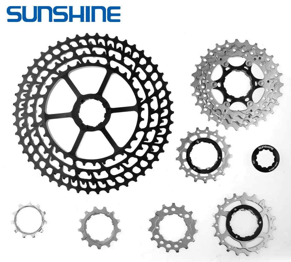 Солнечный велосипед кассета 11 12 скоростей MTB велосипед freewheel 11-50 T/11-52 T Сверхлегкий 360 г CNC Freewheel MTB части для HG