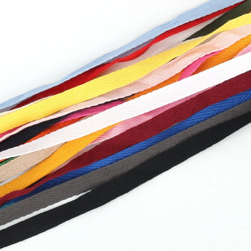 Новинка 3/8 дюйма (10 мм) Φ 100% хлопковая лента в елочку цветная 45 метров | Дом и сад