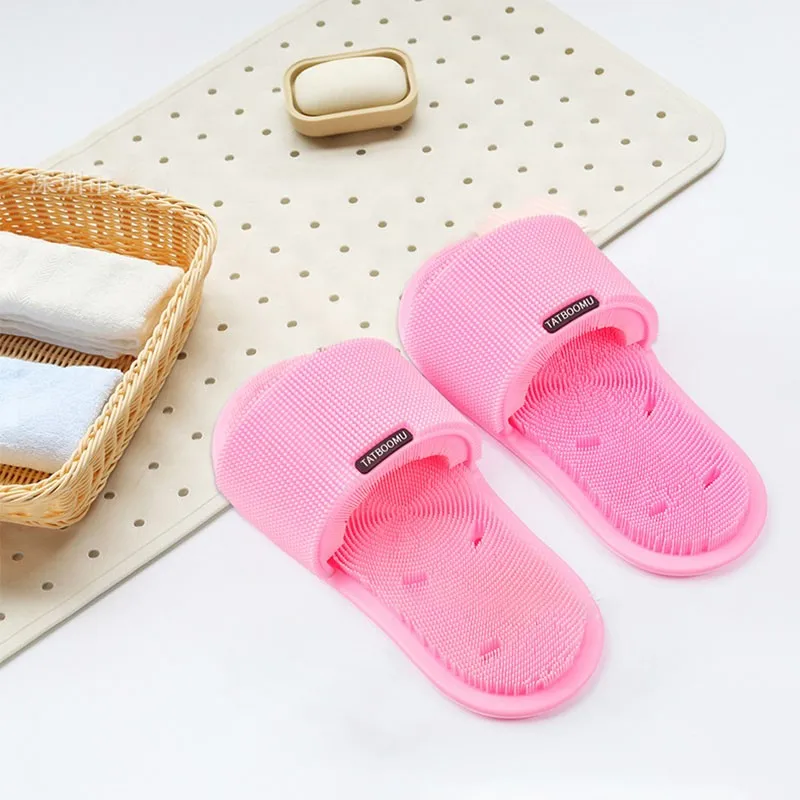 Zapatillas de masaje de silicona para pies perezosos, cepillo de limpieza antideslizante para masaje de pies, Zapatillas para aliviar el estr&eacute;s, novedad de 2021-4
