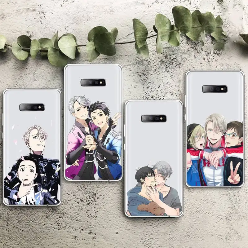 

Hot Yuri on Ice anime Phone Case Transparent For Samsung Galaxy S Note 8 9 11 20 10 Pro E LITE P Plus A81