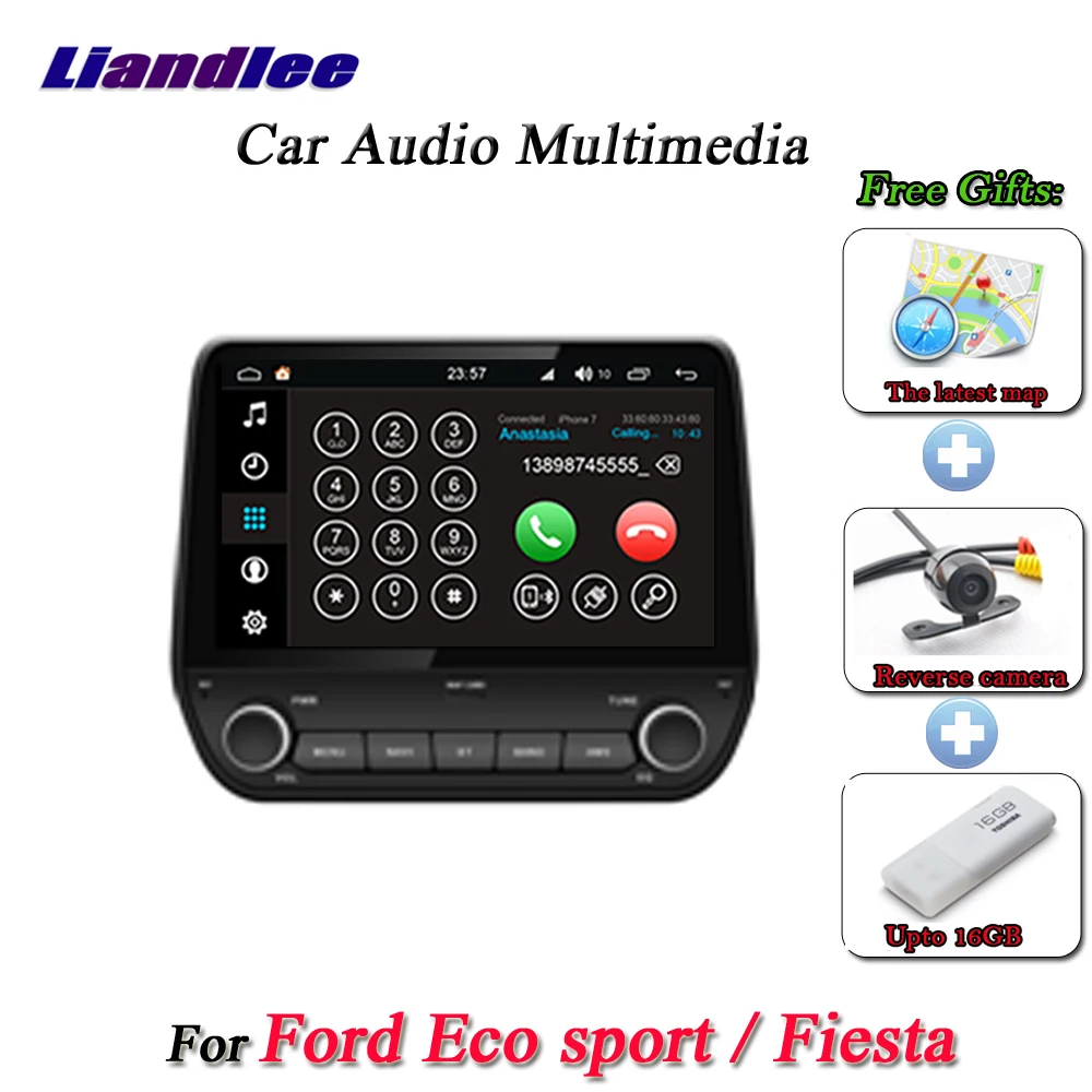 

Liandlee Car Android System For Ford Eco Sport / Fiesta 2017 Radio Viedo GPS Navi MAP Navigation Screen Multimedia NO DVD Player