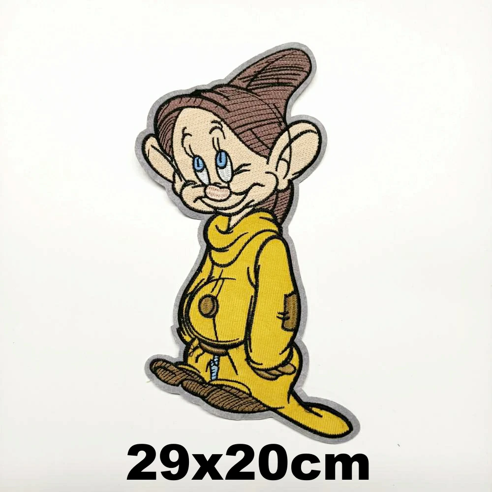 

Design large embroidery big dwarf cartoon patches for clothing HE-3456