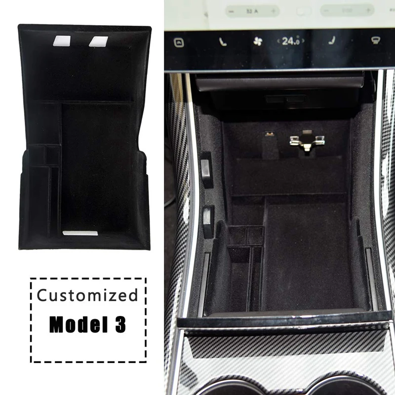 Автомобильный органайзер для центральной консоли лоток Tesla Model 3 2017-2019 аксессуары