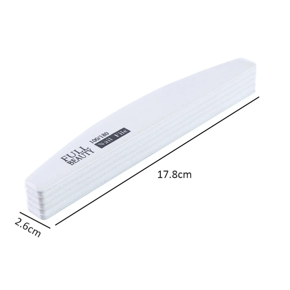 

30PCS Professional Nail Files Washable Grit Double Sided Manicure Nail Buffers for Smooth and Shiny Nails (6 Shapes)