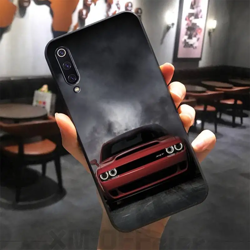 

Sports car dodge Soft Rubber Phone Cover For Xiaomi Mi 9 9T CC9 CC9E 8 SE Pro A2 Lite 6X 5 A3 A1 Max Mix 2 3