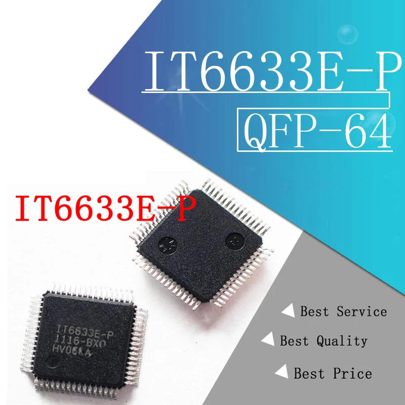 2 шт./лот IT6633E-P IT6633E P QFP-64 LCD TV новая логическая плата IC | Электронные компоненты и