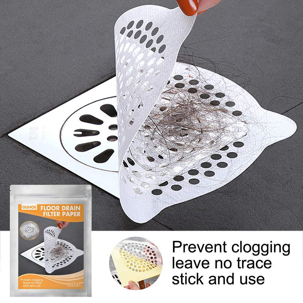

Sink Sewer Filter Anti Clogging Bath Shower Cover Hair Stopper Catcher Sticker Home Hair Filter Cleaning Tools