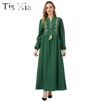 2022 fashion casual pure color dress large size loose dress temperament mid sleeve embroidered dress s xl