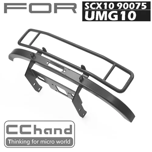 Black CChand металлический ранчо передний бампер для осевой SCX10 90075 UMG10 1/10 rc автомобиль - Цвет: Black