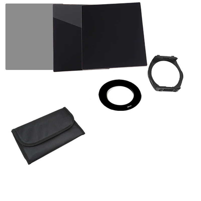 

Camera Lens Filter Kit ND2 ND4 ND8 Set + 49 52 55 58 62 67 72 77 82mm Adapter Ring For Cokin P Series All DSLR Camera