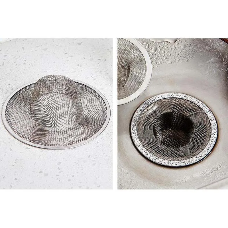 

Stainless Steel Kitchen Sink Strainer Stopper Waste Plug Sink Filter Bathroom Basin Sink Drain Deodorization Accessories