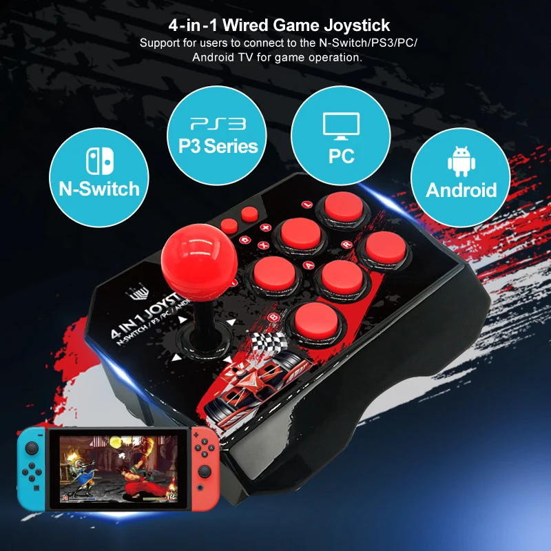 Бесплатная доставка аркадные файтинговые игры джойстик геймпад 4 в 1 игровая