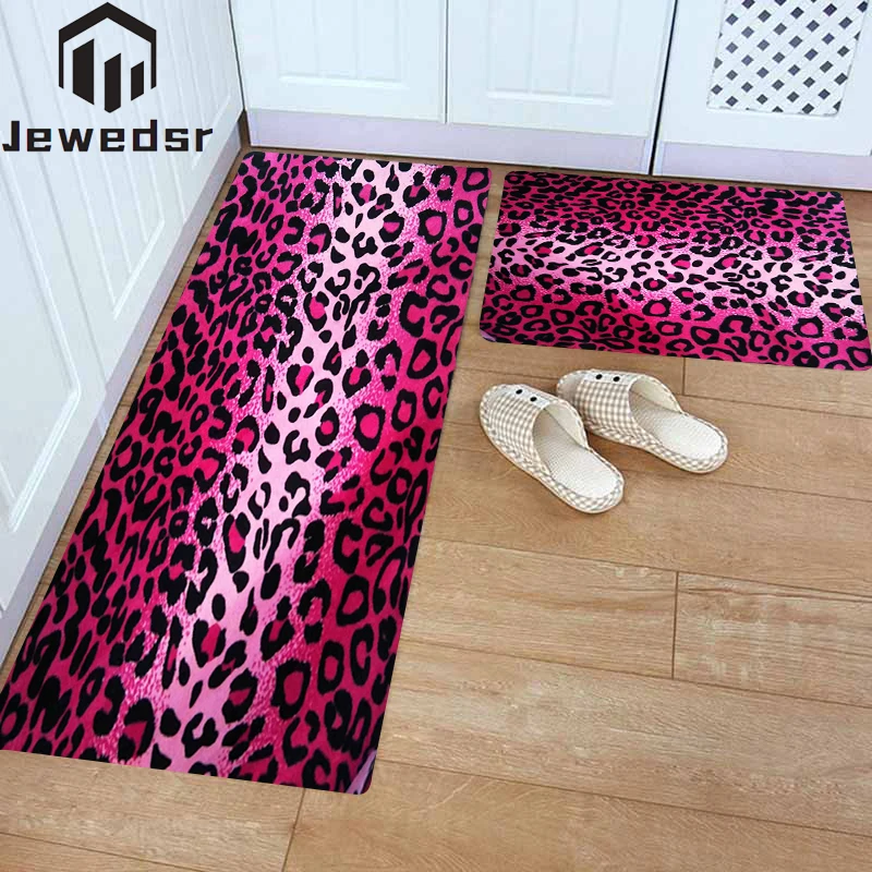 

Коврик для входной двери с леопардовым принтом, нескользящий, длинная полоса, для спальни, ванной, гостиной, прихожей, кухни